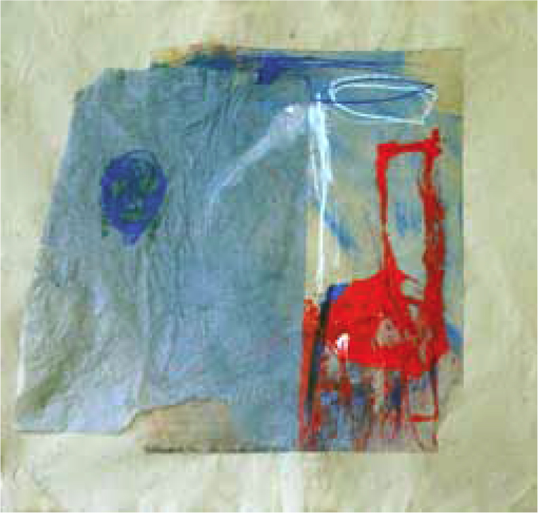 Autoportrait à la chaise rouge